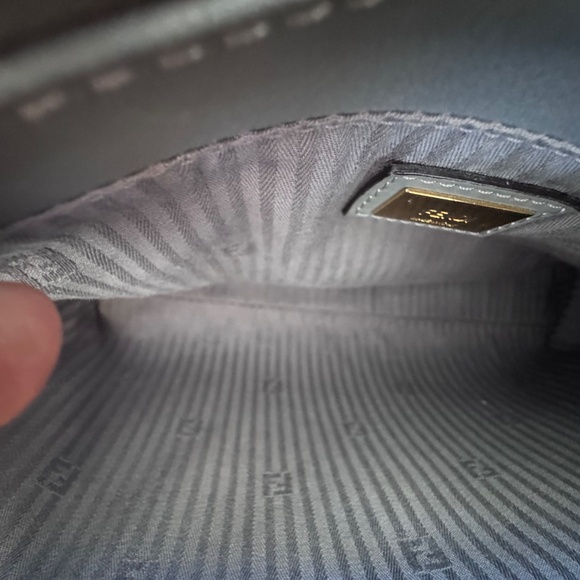 Fendi Petite 2 Jours Vit. Elite- Grey with Gold hardware - Picture 14 of 16